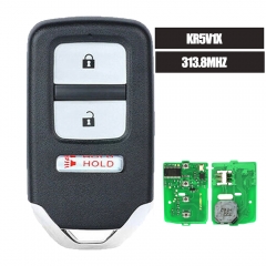 Smart 313.8MHz ID47 2+1 Button Remote Car Key Fob for Honda HR-V 2016 Fit 2015 2016 2017 FCC: KR5V1X A2C80084900