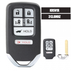 Smart Remote Car Key Fob 313.8MHz ID47 Chip for 2014 -2017 Honda Ohyssey FCC: KR5V1X