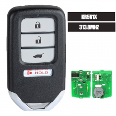 Replacement Remote Key Fob 4B 313.8MHz ID47 for  for Honda HR-V Fit EX-L 2016 2017 2018 - FCC: KR5V1X