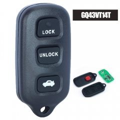 FCC ID: GQ43VT14T Remote Key 3+1 Button for Toyota Solara 2002-2003