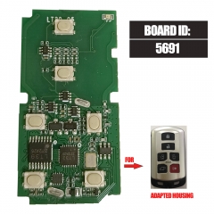 Lonsdor Universal Board ID: 5691 FSK 312/314.3MHz / 433MHz for Toyota Smart Key PCB Work for K518 Key Tool