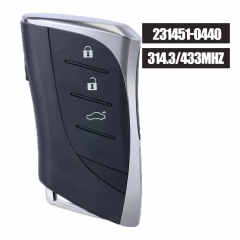 Board# 231451-0440 Keyless Smart Remote Key 312/314MHz 433MHz Fob for Lexus ES200, ES300H, LS500 , LS500H 2017 2018 2019 2020 FCCID: HYQ14FBF