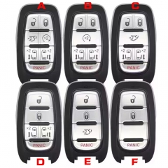 Smart Remote Key Shell Fob 3B/4B/5B/6B/7 Button for Chrysler Pacifica 2017-2020,  FCCID : M3N-97395900