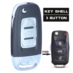 3 Button Modified Folding Remote Key Shell Case for VW/VOLKSWAGEN Caddy Eos Golf Jetta Beetle Polo