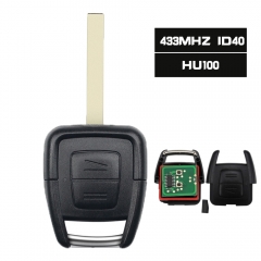 Remote Key ID40 2 Button 433.92MHz for Vauxhall Opel HU100