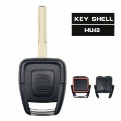 Remote Key Case Fob 2 Button for VAUXHALL OPEL Vectra Zafira Omega Astra Uncut HU43 Blade