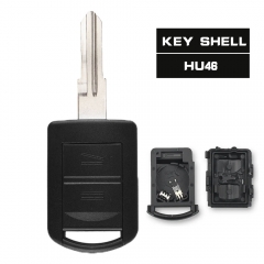 Remote Key Shell 2 Button for OPEL VAUXHALL Corsa Agila Meriva HU46