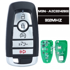 OEM / Aftermarket Smart Remote Key 5B 902MHz fob Transmitter for Ford Mustang Cobra Edge Fusion Explorer 2017-2020 FCC ID: M3N-A2C93142600 P/N: 164-81