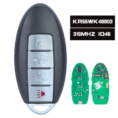 KR55WK48903 / KR55WK49622 Smart Remote Car Key 4 Buttons 315MHz ID46 for Nissan Altima for Infiniti G25 35 37 Q40 60 EX QX FX