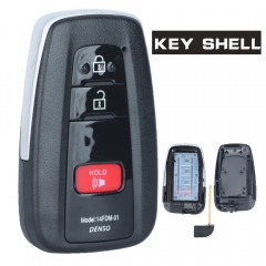 Remote Key Shell Case 2+1 Button for Toyota Prius Prime 2017 18 2019 2020 2021 HYQ14FBE