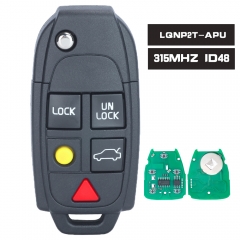 FCCID: LQNP2T-APU 5 Button Remote Key Keyless 315MHz ID48 Chip Fob for Volvo XC90 2004-2014