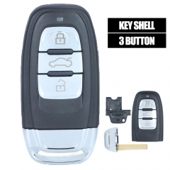 3 Button Smart Remote Key Shell for Audi A3 A4 A5 A6 A8 Quattro Q5 Q7 A6 A8