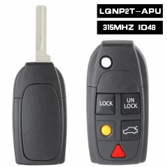 FCCID: LQNP2T-APU 5 Button Remote Key Keyless 315MHz ID48 Chip Fob for Volvo XC90 2004-2014