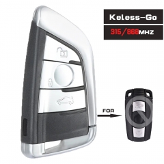 Keyless-Go Modified Smart Remote Key 3 Button 315MHz/868MHz PCF7945 for BMW CAS3 3/5 Series X5 X6