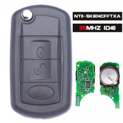 FCC: NT8-15K6014CFFTXA Replacement Flip Remote Car Key Fob 315MHz ID46 for Land Rover LR3 Range Rover Sport 2005-2011