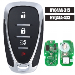 Smart Remote Key 4B Fob 315MHz /433MHz ID46 for Chevrolet Malibu Cruze Spark Cmaro HYQ4AA HYQ4EA