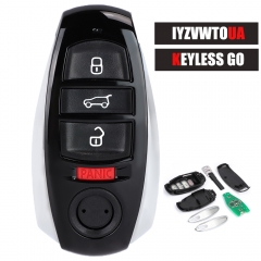 Keyless Go 4 Button Smart Remote Key 315MHZ / 434MHZ Fob for VW Touareg FCC ID: IYZVWTOUA