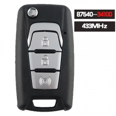 ( OEM Board ) P/N: 87540-34100 Remote Key Fob 3 Button 433MHz for SsangYong Korando New Actyon C200