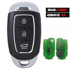95440-H6000 Smart Remote Key Fob 433MHz 8A Chip for Hyundai Accent 2018-2019 SYEC3FOB1608