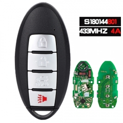 S180144801 Keyless-Go Smart Remote Key 4B FSK 433.92MHz PCF7953M / HITAG AES / 4A Chip for Nissan Altima 2019-2020 FCC ID: KR5TXN1