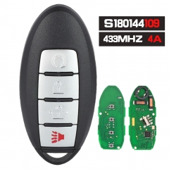 P/N: S180144109 Replacement Remote Control Smart Key Fob 433.92MHz 4A for Nissan Rogue 2017-2018