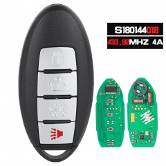 S180144018 Smart Remote Car Key Fob 433.92MHz ID47 for Nissan Altima Maxima 2013 2014 2015
