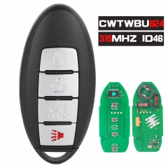 FCCID: CWTWBU624 Replacement Remote Control Key Fob 315Mhz ID46 for Nissan Armada 2008-2015