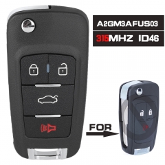 PN: 95233524 , A2GM3AFUS03 Remote Car Key Fob For Chevrolet Spark 2013 2014 2015