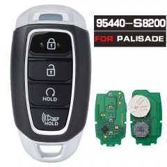 P/N: 95440-S8200 OEM / Aftermarket Smart Keyless Remote Key 433MHz 4 Button Fob for Hyundai Palisade 2019 2020 2021 FCC: TQ8-FOB-4F19