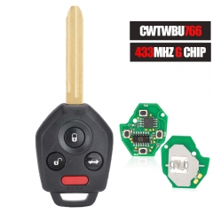 Remote Key ASK 433MHz With G Chip for Subaru Forester Impreza WRX XV Crosstrek STI 2012-2017 FCCID : CWTWBU766
