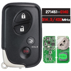 Board ID : 271451-0140 Replacement Prox Smart Key Remote 314.3MHz / 433MHz for Lexus 2005-2009 HYQ14AAB