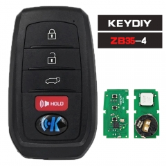 KEYDIY KD ZB35-4 Universal Smart Remotes Key ZB Series for Toyota Style for KD-X2 KD-MAX URG200 Mini KD Programmer