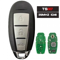 FCCID: TS007 P/N: 37172-71L00 Aftermarket Key Smart Remote Key 3 Button Fob 315MHz ID46 for Suzuki Swift 2010 2011 2012 2013 2014 2015