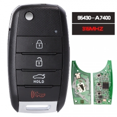 OEM 95430-A7400 for 2014-2016 KIA FORTE FORTE5 KOUP REMOTE FLIP KEY FOB OSLOKA-870T