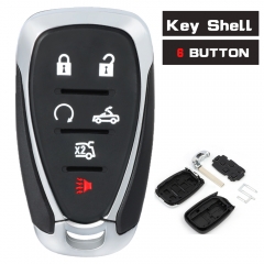 6 Buttons Replacement Smart Remote Key Case Shell for Chevrolet Camaro 2016-2021