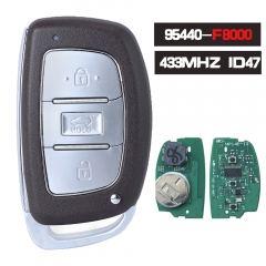 95440-F8000 Smart Remote Key 433MHz ID47 Chip Fob 3 Button for Hyundai Tucson 2016 2017 2018