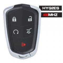 HYQ2ES Smart Remote Key 5 Button Fob 433MHz for Cadillac XT4 XT5 XT6 2020 2021 2022 2023