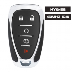 HYQ4ES Smart Remote Key Keyless 5 Button Fob 433MHz ID46 Chip for Chevrolet Camaro 2021-2023