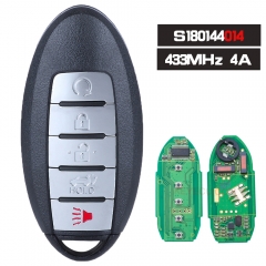 S180144014 Smart Remote Key 5 Button 433.92MHz 4A Fob for Infiniti JX35 2013,  QX60 2015 2016
