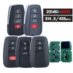 231451-0410 , HYQ14FBE ASK 314.3MHz /433MHz Smart Remote Key Fob for Toyota Avalon Prius Prime