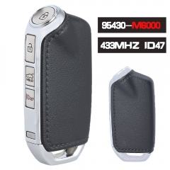 P/N: 95430-M6000 , FCC ID: CQOTD00660 Smart Remote Key With 4 Buttons 433MHz ID47  Fob for Kia Forte 2019 2020