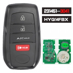 Board ID: 231451-3041 Smart Remote Key Keyless 315MHz Fob for Toyota BZ4X 2023 2024
