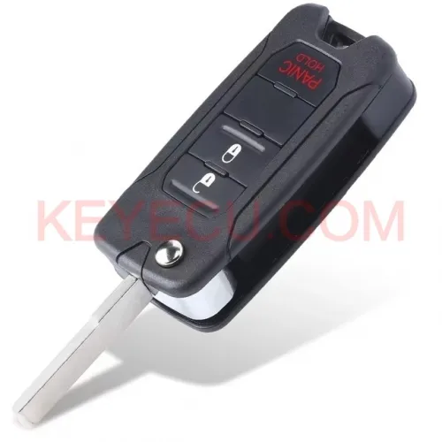 FCC ID: 2ADFTF15AM433TX Flip Remote Key FOB 3 Button FSK 433.92MHz MQB48 Chip for Jeep Renegade for Fiat 500X 2016-2018 FCC ID: 2ADFTF15AM433TX Flip Remote Key FOB 3 Button FSK 433.92MHz MQB48 Chip for Jeep Renegade for Fiat 500X 2016-2018