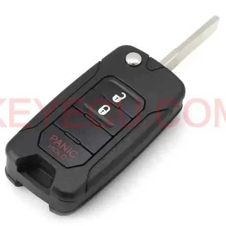 FCC ID: 2ADFTF15AM433TX Flip Remote Key FOB 3 Button FSK 433.92MHz MQB48 Chip for Jeep Renegade for Fiat 500X 2016-2018 FCC ID: 2ADFTF15AM433TX Flip Remote Key FOB 3 Button FSK 433.92MHz MQB48 Chip for Jeep Renegade for Fiat 500X 2016-2018
