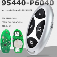 95440-P6040, TQ8-FQB-4F61M43 Smart Remote Key Fob 433MHz 4A 5B for Hyundai Santa Fe 2023 2024
