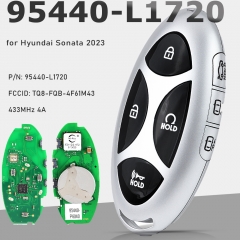 95440-L1720, TQ8-FQB-4F61M43 Smart Remote Key Fob 433MHz 4A 7B for Hyundai Sonata 2023
