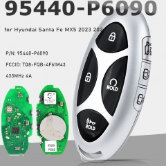 95440-P6090, TQ8-FQB-4F61M43 Smart Remote Key Fob 433MHz 4A 7B for Hyundai Santa Fe MX5 2023 2024