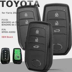 OEM PCB P/N: 8990H-K0050, FCCID: B3H2KR2 4A Chip , B3N2KR2 8A Chip 433MHz Smart Remote Key Fob for Toyota Yaris 2023+