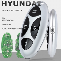 95440-AA700, NYOMBEC7FOB2208 433M 6A Smart Remote Key Fob for Hyundaiy Ioniq 2022-2024 95440-AA700, NYOMBEC7FOB2208 433M 6A Smart Remote Key Fob for Hyundaiy Ioniq 2022-2024