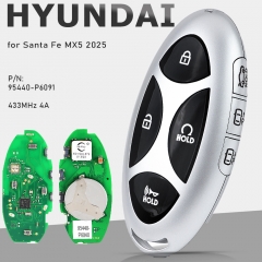 95440-P6091 Smart Remote Key 6+1B Fob 433MHz 4A for Hyundai Santa Fe MX5 2025 95440-P6091 Smart Remote Key 6+1B Fob 433MHz 4A for Hyundai Santa Fe MX5 2025